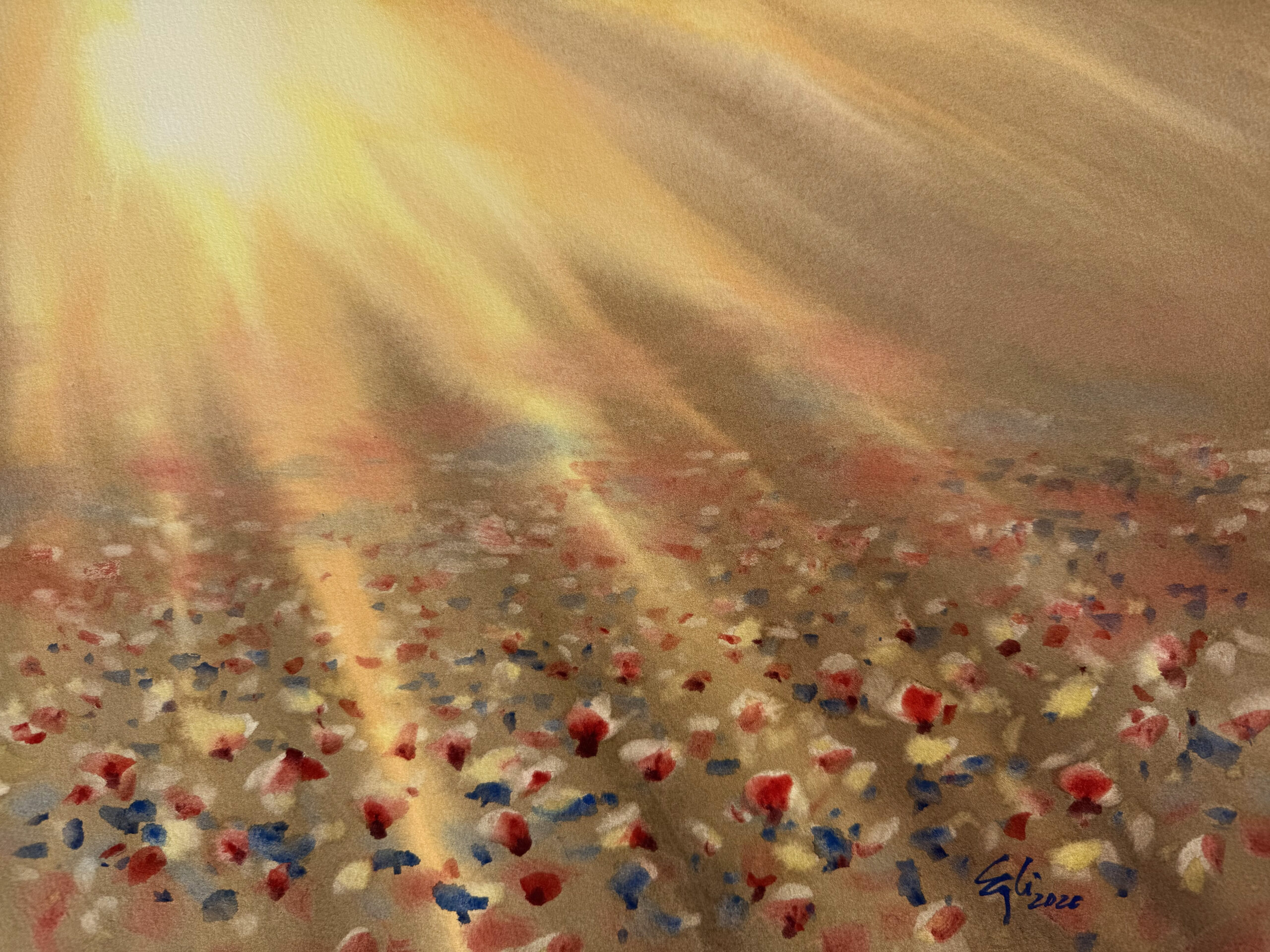 I 4 Poppy field_watercolor
