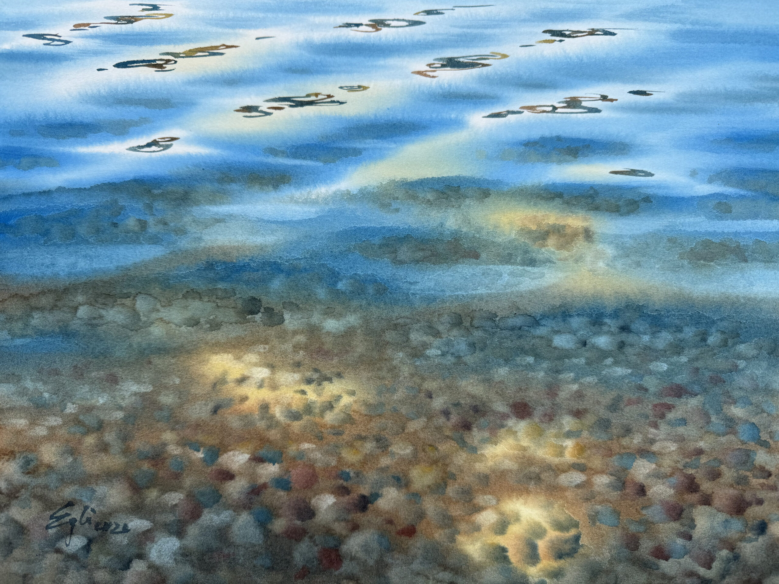 I 7 Akmena lake_watercolor